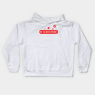 Subscribe Button Kids Hoodie